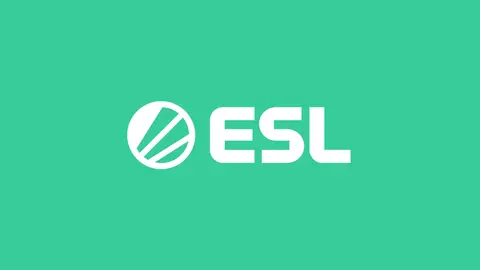 ESL Gaming logo against a green background