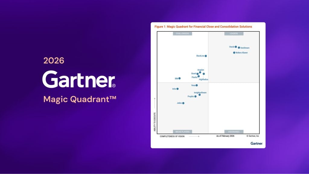 Planful recognized as a Challenger in 2026 Gartner® Magic Quadrant™ for Financial Close and Consolidations Solutions