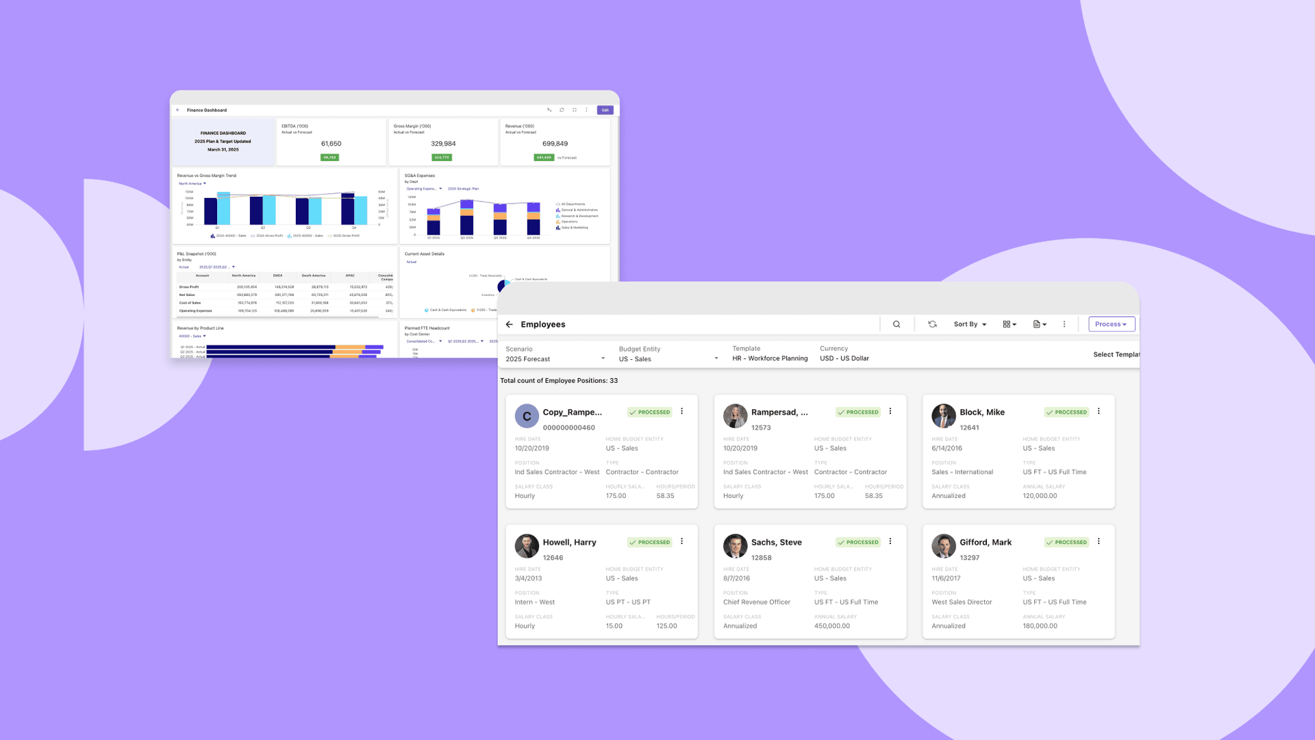 Planful's workforce Planning solution